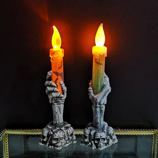Halloween Decoration Verlichting Skull Spoken Party Kaars Led Pompoen Party Happy Halloween Party Decor Voor Thuis