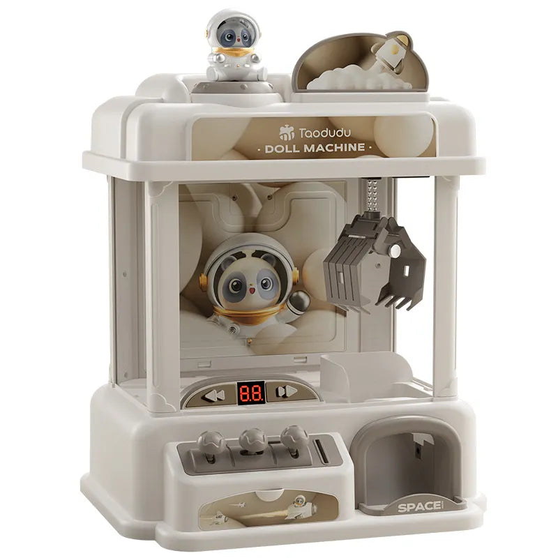 Máquina de Garra DIY de Gran Tamaño para Niños: Juego de Agarre de Monedas, Mini Máquina de Garra Operada, Música, Muñecos - Regalos de Navidad para Niños