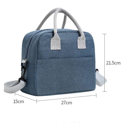 Bolsa de Almuerzo Portátil Aislada, Bolsa Térmica para Picnic, Menú, y Viajes, para Hombres, Mujeres y Niños