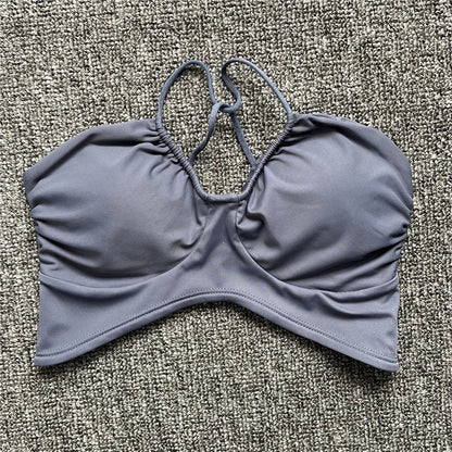 Sujetador Deportivo Push-Up para Mujeres | Sujetador de Yoga, Ballet y Gimnasio | Top de Spandex y Nylon con Almohadillas