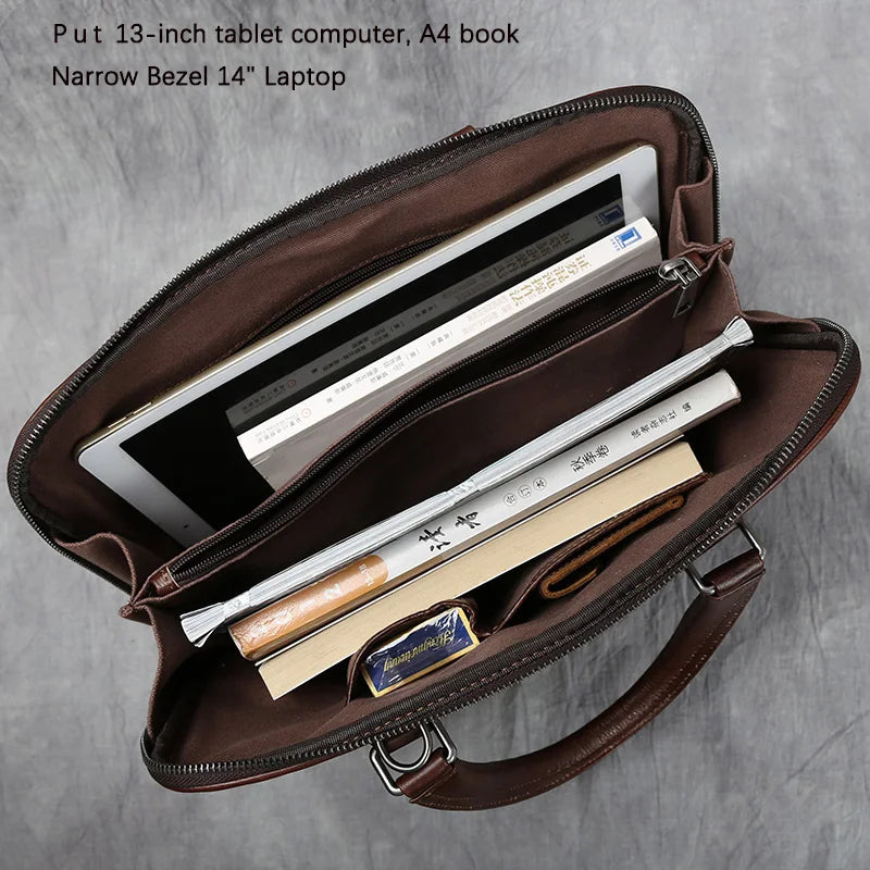 Maletín Vintage de Cuero para Hombres – Elegancia Casual y Profesional