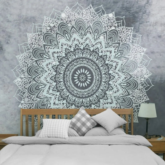 Tapiz de Mandala indio para colgar en la pared, manta de decoración, estera de Yoga, chal, alfombra, cojín para el hogar