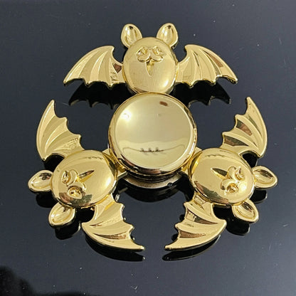 Spinner de Dedo Fresco de Metal para Niños y Adultos - Juguete de Descompresión para Aliviar el Estrés en Color Latón Antiguo