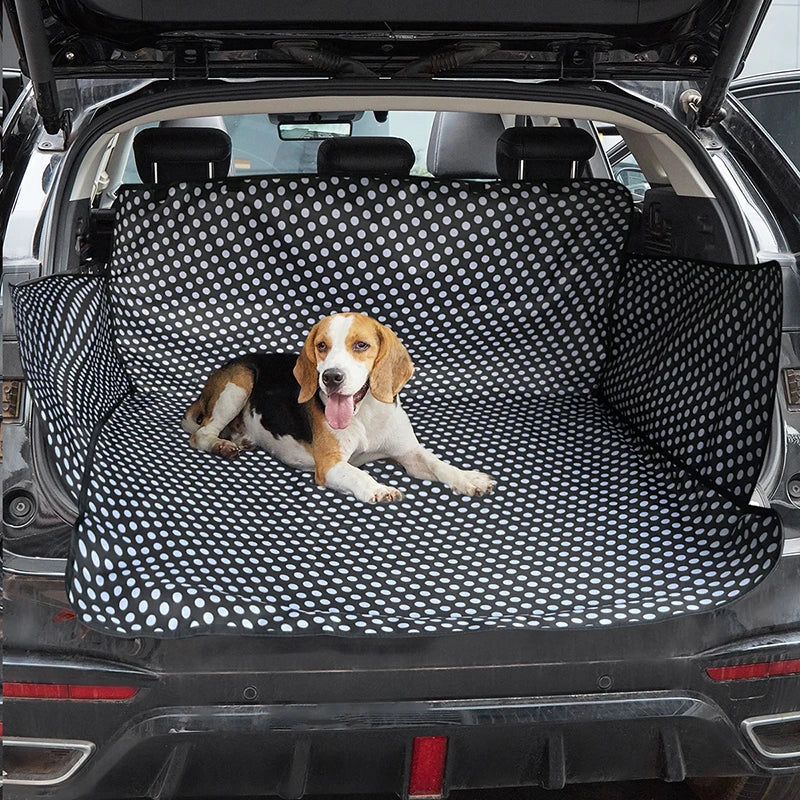 Protector de asiento de coche para mascotas, alfombrilla para maletero, funda protectora para transporte de gatos y perros, soporte para coche