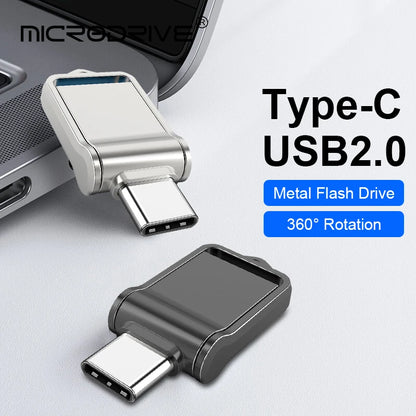 OTG Type C Pen Drive Mini Metal USB Memory Stick | Almacenamiento de 8GB a 512GB | Envío Gratis