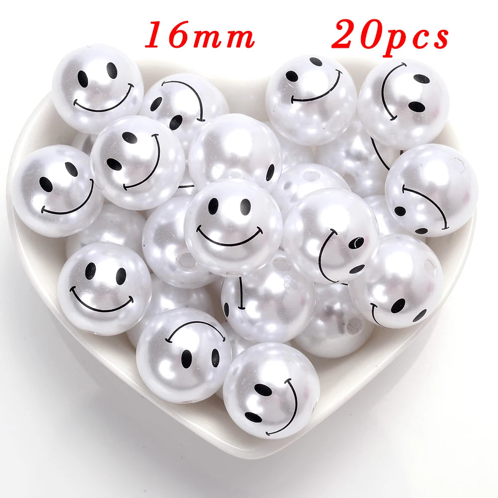 Cuentas Espaciadoras de Perlas Blancas 20-200 Piezas – Perlas Imitación de Acrílico para Bisutería y Manualidades DIY
