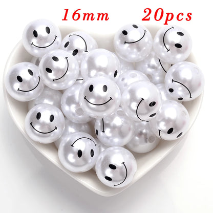 Cuentas Espaciadoras de Perlas Blancas 20-200 Piezas – Perlas Imitación de Acrílico para Bisutería y Manualidades DIY