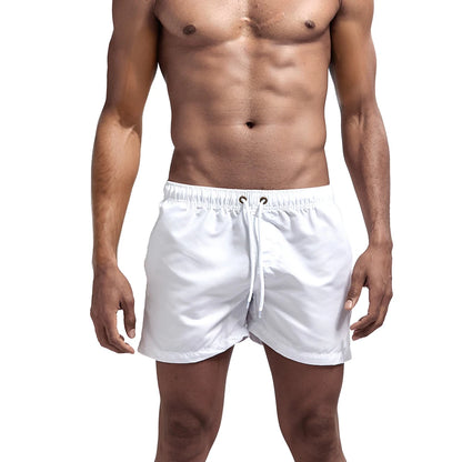 Bañador Corto de Secado Rápido para Hombre, Traje de Baño Transpirable con Cordón y Bolsillos para Surfear en la Playa, Verano