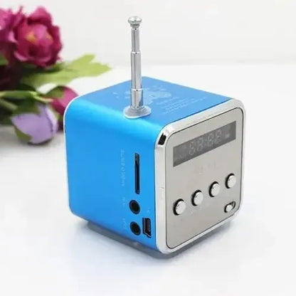 Radio Portátil Recargable Bluetooth Mini | Altavoz FM para Teléfono, MP3 y Computadora | Sonido Claro y Compacto