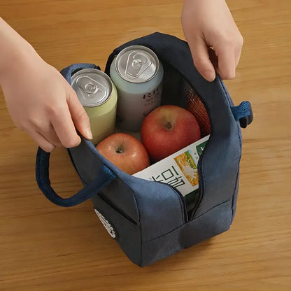 Bolsa Térmica Insulada para Almuerzo, Estilo Bento con Aluminio, Bolsa Portátil para Comida, Perfecta para Estudiantes y Profesionales