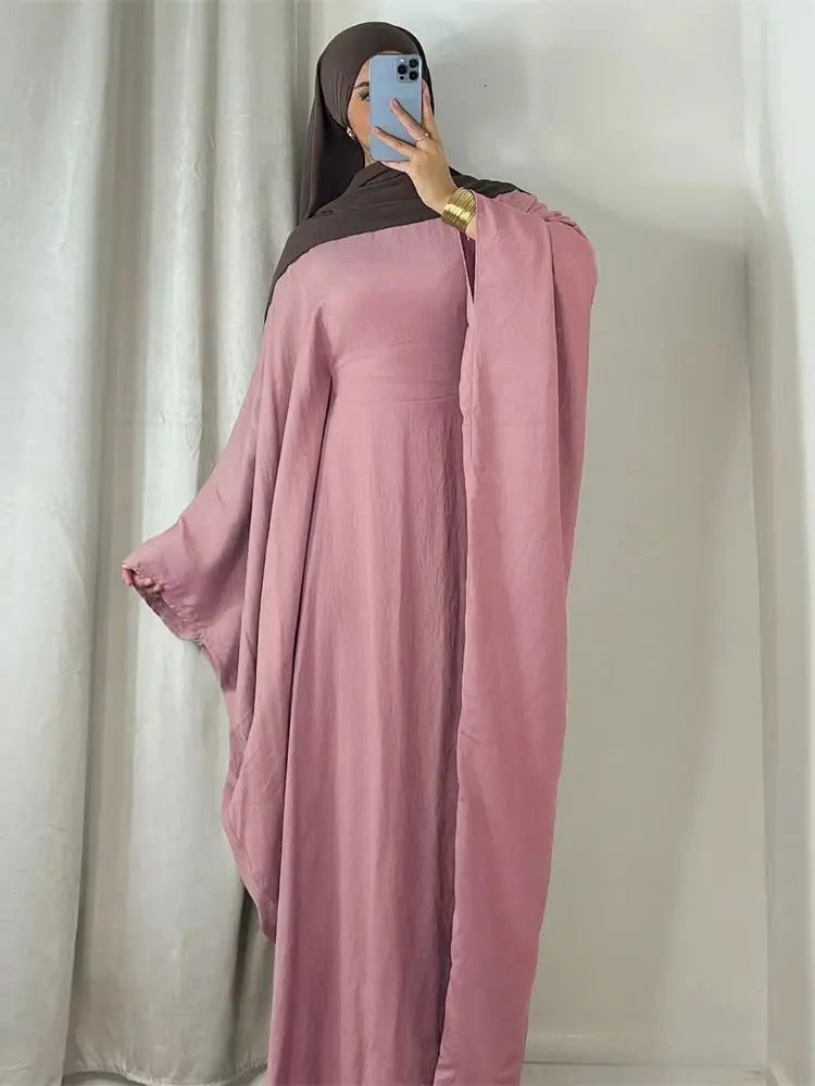 Vestido largo de lino para mujer, elegante y cómodo, con mangas largas, estilo bohemio, primavera/verano