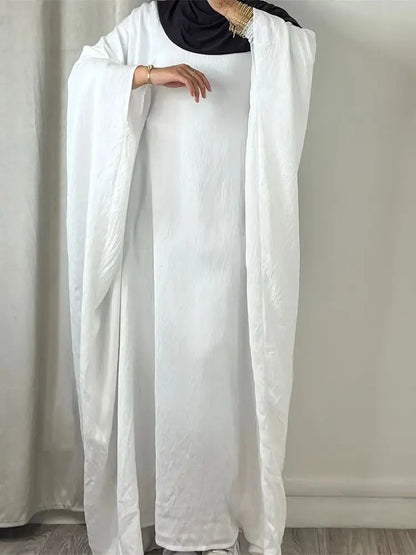 Vestido largo de lino para mujer, elegante y cómodo, con mangas largas, estilo bohemio, primavera/verano
