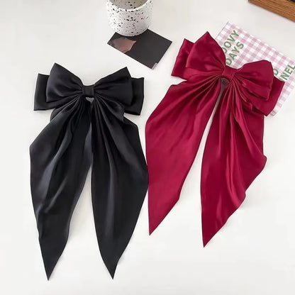 Pinza para el Cabello con Lazo Grande de Color Sólido para Mujeres, Nueva Horquilla con Gran Moño, Pinza para Cola de Caballo, Diadema para Niñas, Accesorios para el Cabello