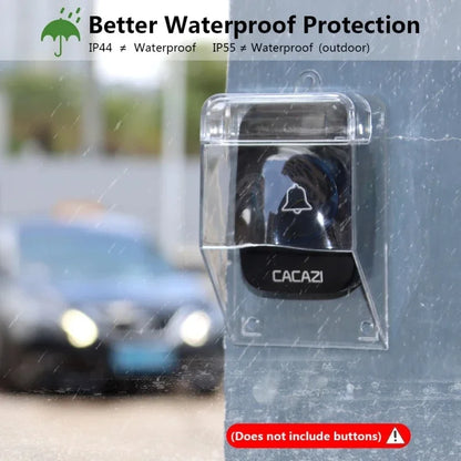 Cubierta Transparente Impermeable para Timbre de Puerta Inalámbrico