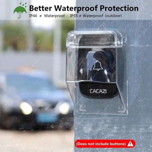 Cubierta Transparente Impermeable para Timbre de Puerta Inalámbrico