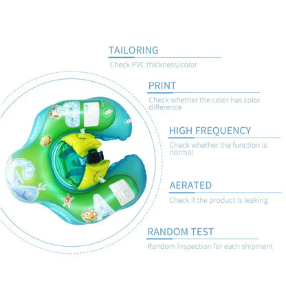 Aro de Natación para Bebé - Flotador Inflable Infantil de Dibujos Animados para Piscina, Anillo de Baño, Salvavidas Portátil