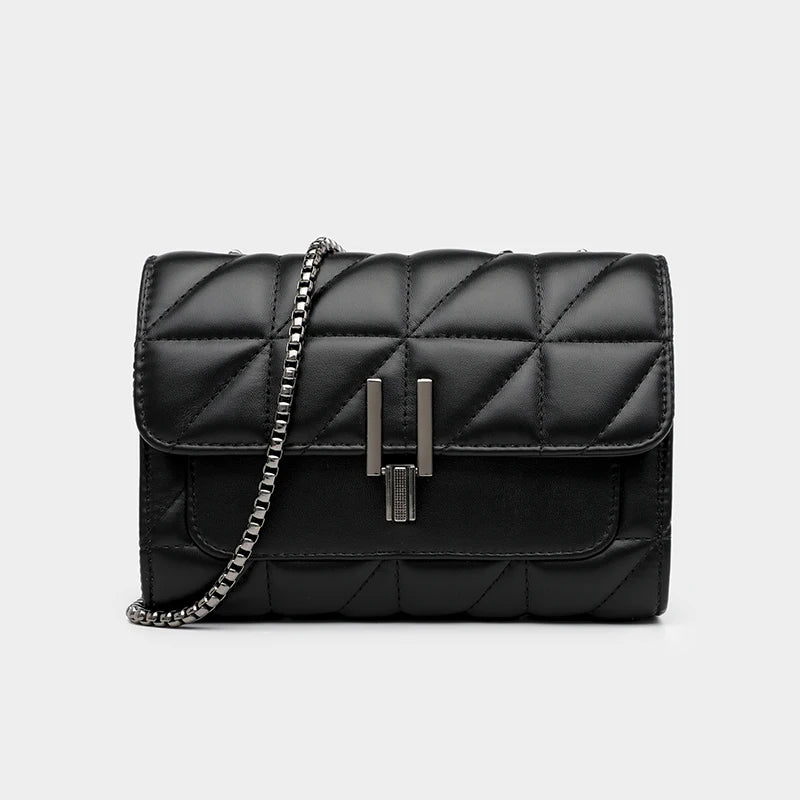 Bolso cruzado con cadena para mujer, bandolera de un solo hombro, estilo cruzado diagonal