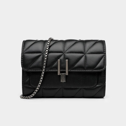 Bolso cruzado con cadena para mujer, bandolera de un solo hombro, estilo cruzado diagonal