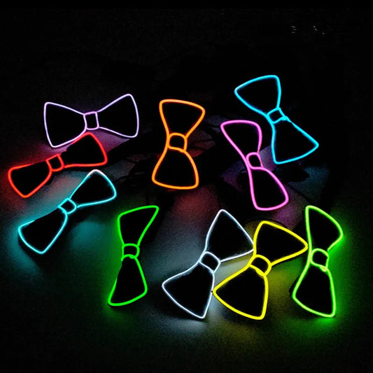 Pajarita Luminosa LED para Hombres - Decoración de Fiesta, Halloween, Navidad, Bar, Club, Escenario