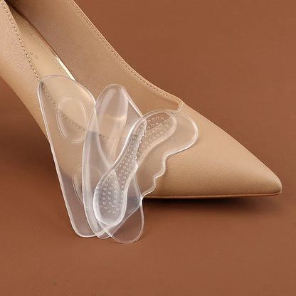 2 Piezas de Almohadillas de Gel Silicona Invisibles para Talón - Protectores Adhesivos para Zapatos y Alivio del Dolor en los Pies
