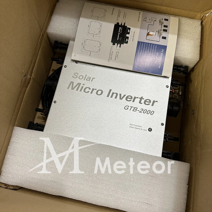2000W 2400W 2800W Micro Inverter IP65 Impermeable con MPPT para Sistema Solar On-Grid 110V/220V para Electrodomésticos y Camping