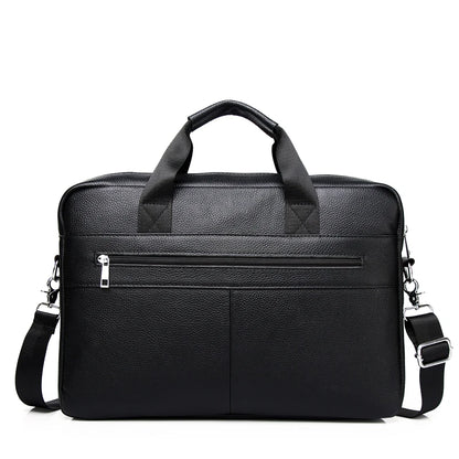 Maletín Ejecutivo de Cuero PU para Hombre - Bolsa de Negocios de Diseño, Bolso Bandolera, Maletín para Documentos y iPad