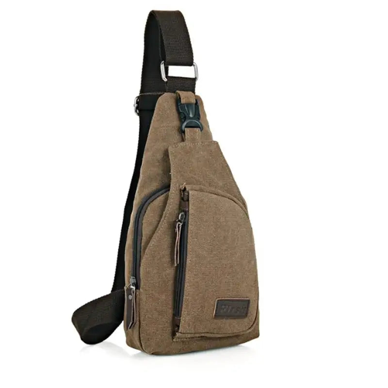 Bolsa de Hombro para Hombre de Lona – Bandolera Crossbody, Mochila de Cintura y Messenger para Viaje y Deporte