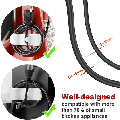 Organizador de Cables para Electrodomésticos de Cocina - Enrollador de Cables para Aparatos y Cargadores