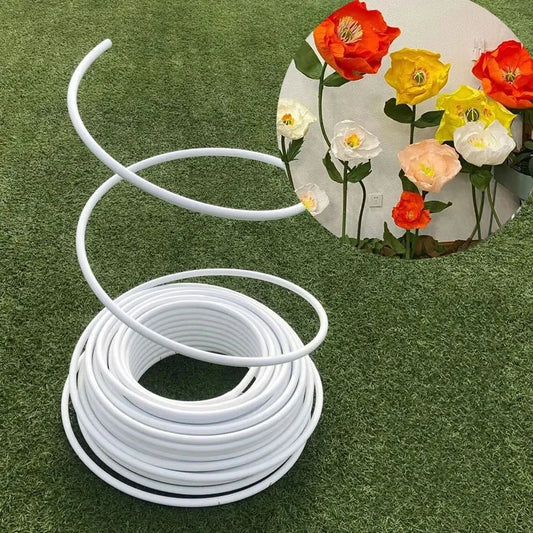 Tubo de PVC para Decoración de Fiestas - Moldura Plástica de Aluminio de 5M para Bodas, Baby Shower, Cumpleaños y Navidad