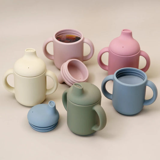 Taza de Alimentación para Bebé Portátil | Botella de Aprendizaje para Recién Nacidos, Taza de Silicona para Niños, Accesorios para Bebés