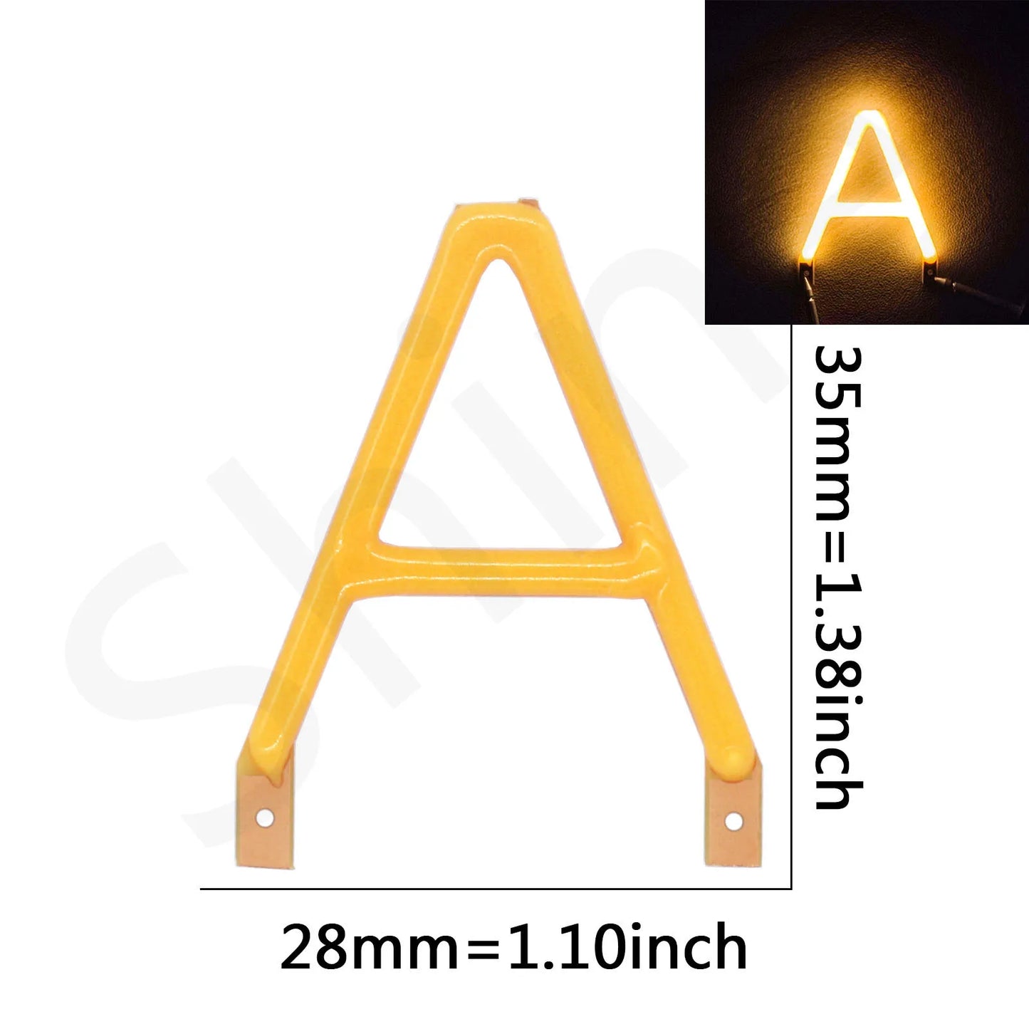 Filamento LED COB Edison con Letras| Filamento LED Flexible 3V 100mA | Diodo para Luces de Fiesta de Navidad | Accesorios DIY