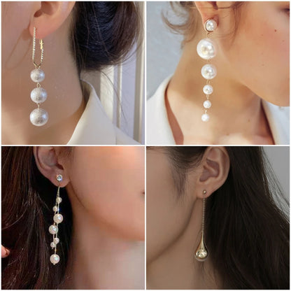 Pendientes de Perlas con Toque Floral y Estelar