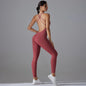 Bodycon Enterizo Deportivo Sin Espalda para Mujer - Push-Up, Yoga y Fitness