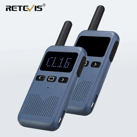 Walkie Talkie Mini Retevis RB619 | Radio PMR 446 de 2 Pcs con Carga USB Tipo C | Radio Portátil PTT para Hoteles