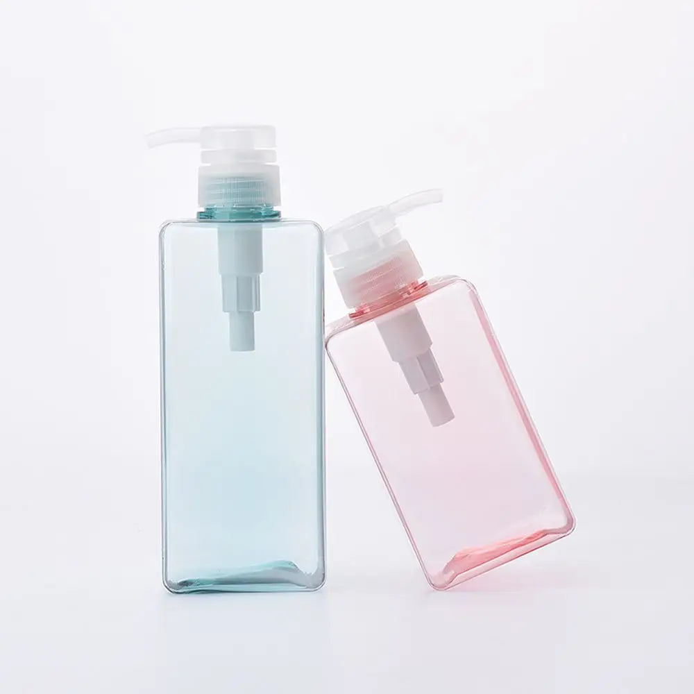Botella Dispensadora de Jabón Líquido 100/250/450/650ml PETG Transparente para Gel de Ducha, Champú y Sanitizante de Manos - Ideal para Hogar y Viajes