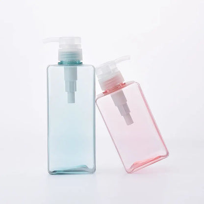 Botella Dispensadora de Jabón Líquido 100/250/450/650ml PETG Transparente para Gel de Ducha, Champú y Sanitizante de Manos - Ideal para Hogar y Viajes