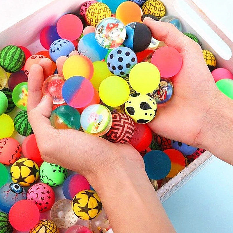Set de Pelotas de Goma Elástica 30MM – Bouncing Balls en Colores Surtidos, Ideal para Sorpresas y Máquinas Expendedoras