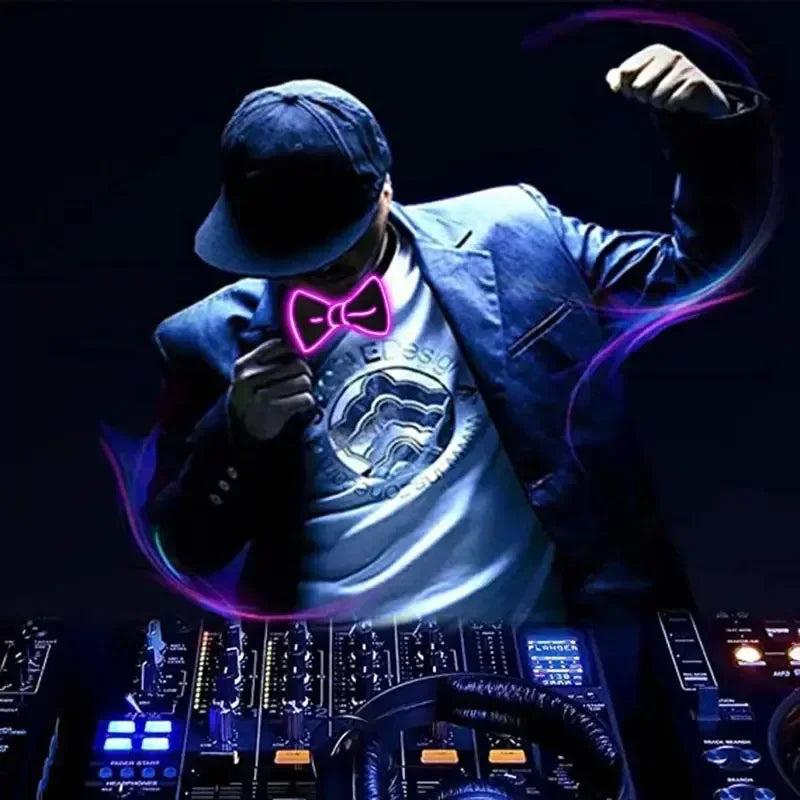 Tirantes con Luz LED y Pajarita - Accesorios para Fiesta, Bodas y Eventos - Suspenders Luminosos para Hombres y Mujeres