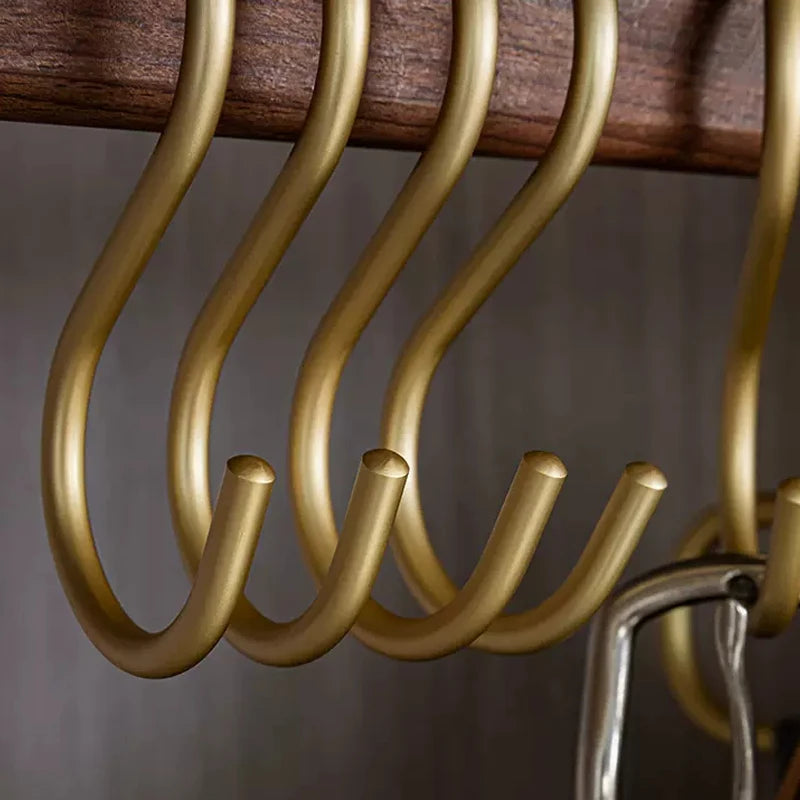 Ganchos de Aleación de Aluminio en Forma de S – Colgador Práctico para Ropa y Cocina, Juego de 5 Piezas
