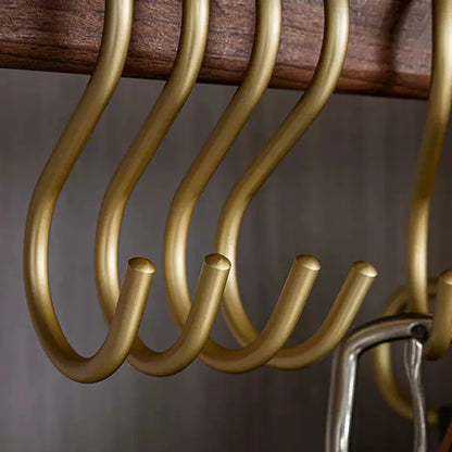 Ganchos de Aleación de Aluminio en Forma de S – Colgador Práctico para Ropa y Cocina, Juego de 5 Piezas