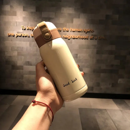 Mini Termo Portátil Cute Goodluck - Pequeño y Creativo, Botella de Agua de Bolsillo con Aislamiento, 1 o 2 Piezas