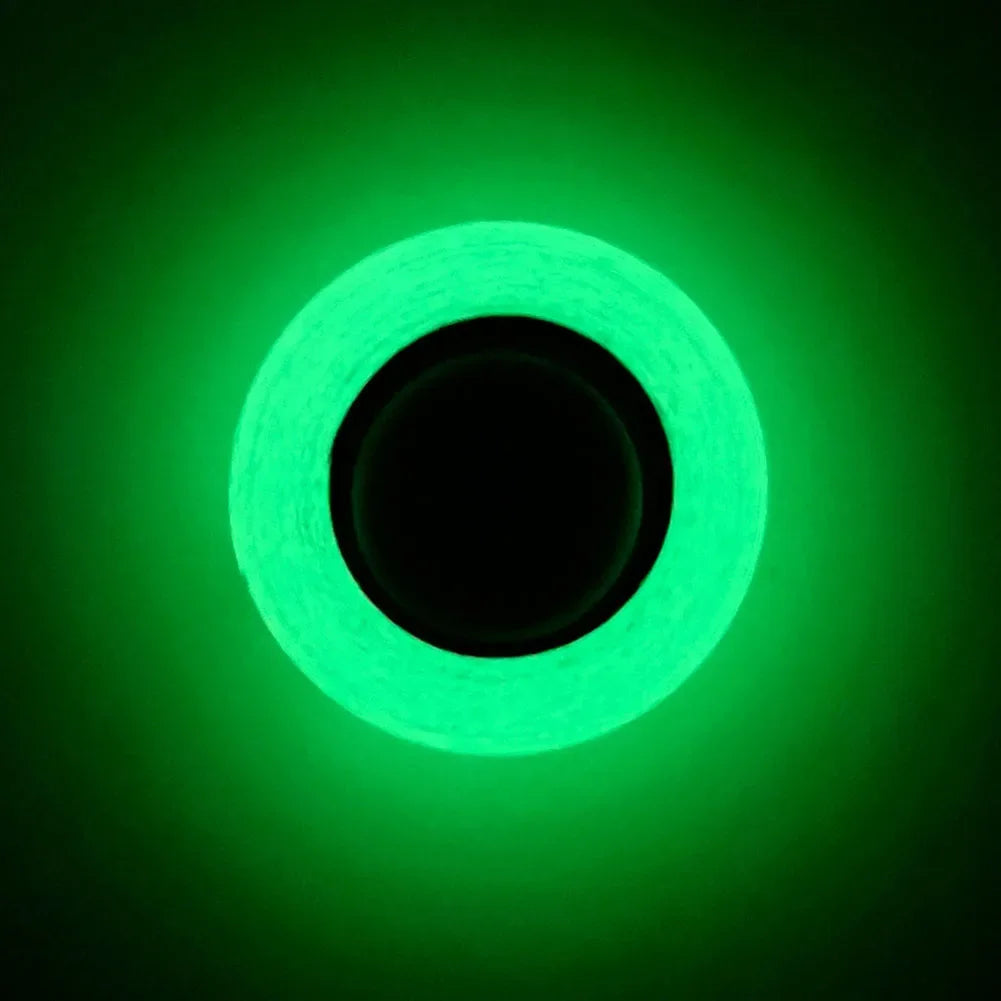 Cinta Fluorescente Luminosa Autoadhesiva - Cinta Brillante en la Oscuridad para Decoración del Hogar y Advertencias de Seguridad (1-5 PCS)