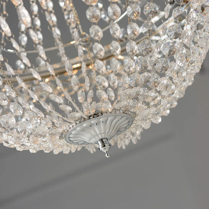 Lámpara de Techo de Araña de Cristal Vintage Premium, Pantalla de Lámpara Colgante Charlotte de Fácil Instalación, Sin Kit de Cable