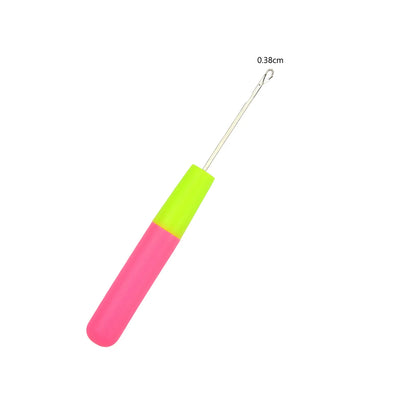 Gancho de Plástico para Tejer Rastas | Aguja para Tejer el Pelo | 0,57 cm / 0,38 cm