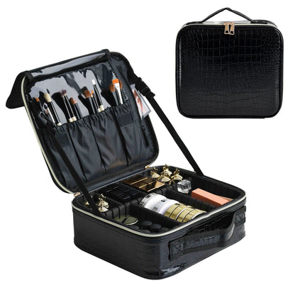 Neceser Multifuncional de Viaje para Mujeres - Estuche de Maquillaje Portátil de PU