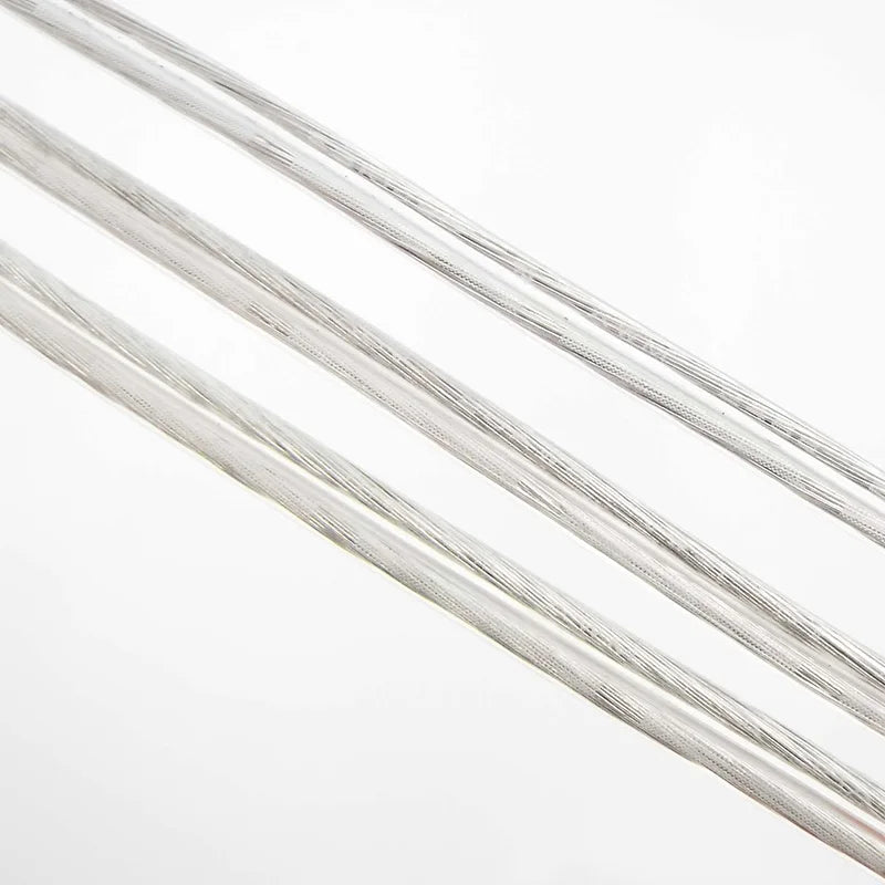 Cable de Cobre de 2 Núcleos Paralelo Transparente, Línea Plana de Alimentación CC para Tira de Luz LED, 1A-7A, 28-18AWG