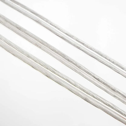 Cable de Cobre de 2 Núcleos Paralelo Transparente, Línea Plana de Alimentación CC para Tira de Luz LED, 1A-7A, 28-18AWG