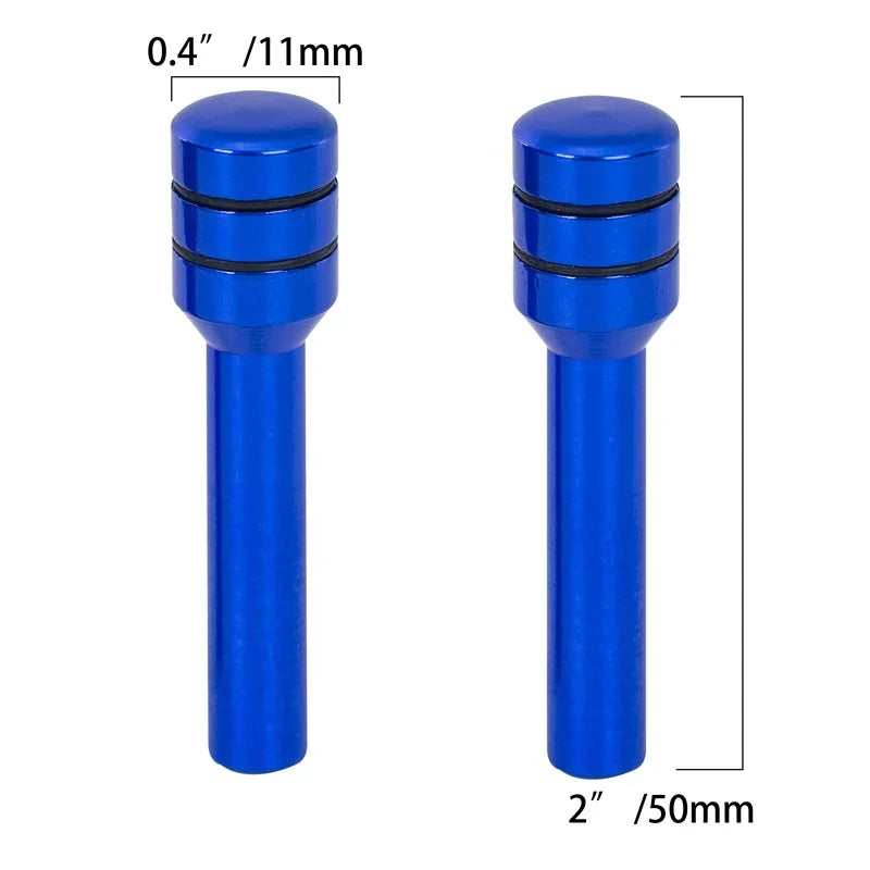 Juego de 2/4 Piezas de Cubiertas para Pasadores de Cerradura de Puerta de Coche, Aleación de Aluminio, Universales para Autos y Camiones, Compatible con Toyota