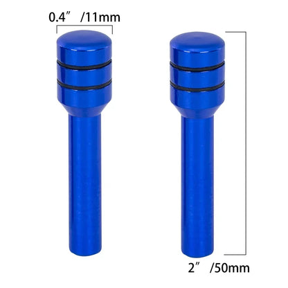 Juego de 2/4 Piezas de Cubiertas para Pasadores de Cerradura de Puerta de Coche, Aleación de Aluminio, Universales para Autos y Camiones, Compatible con Toyota