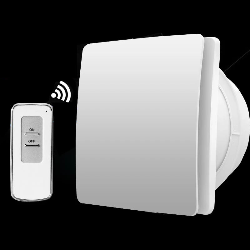 Extractor de Aire de Alta Velocidad 4/6 Pulgadas para Baño, Cocina y Ventana con Control Remoto